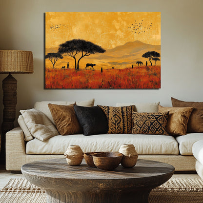 Wandbild Serengeti – Wildlife-Kunst mit Savannenflair