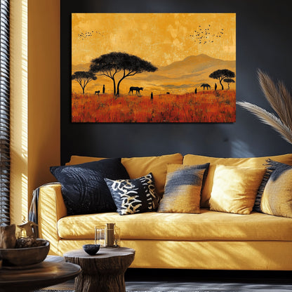 Wandbild Serengeti – Wildlife-Kunst mit Savannenflair