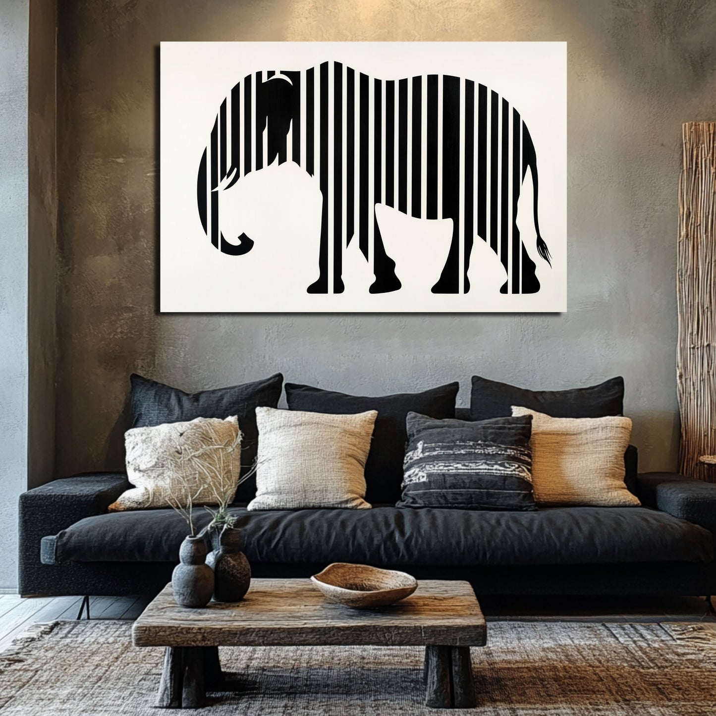 Wandbild Zebraelefant – Einzigartige Tierkunst