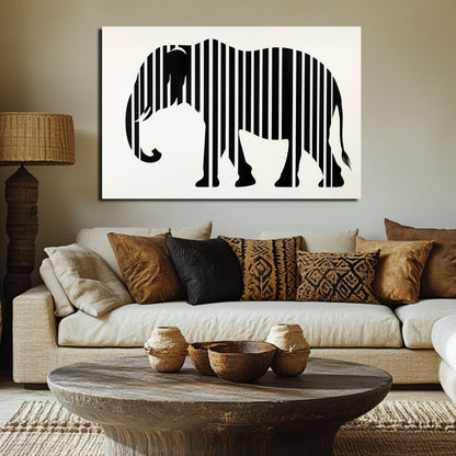 Wandbild Zebraelefant – Einzigartige Tierkunst