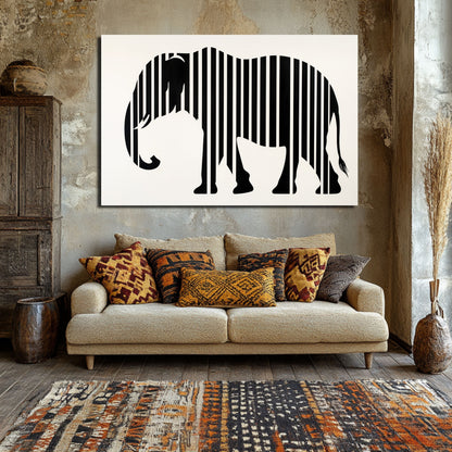 Wandbild Zebraelefant – Einzigartige Tierkunst