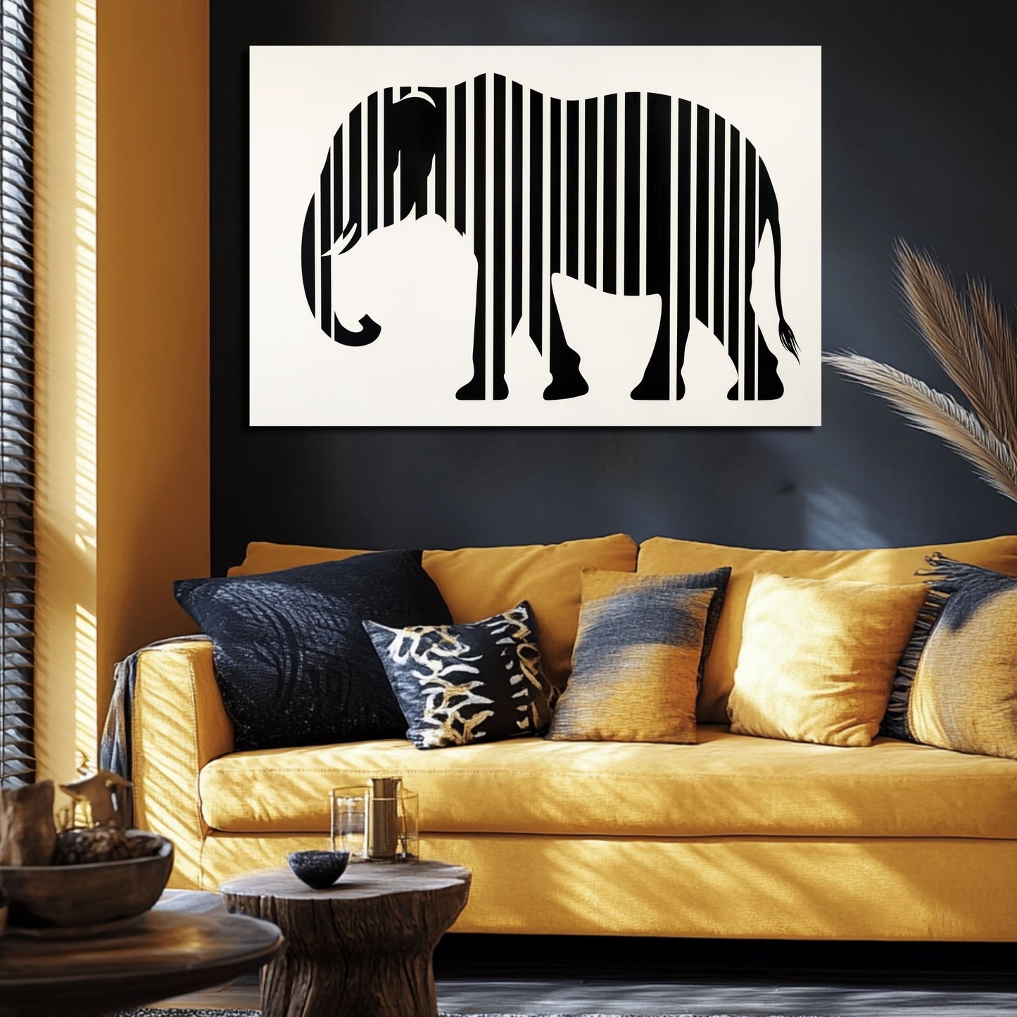 Wandbild Zebraelefant – Einzigartige Tierkunst