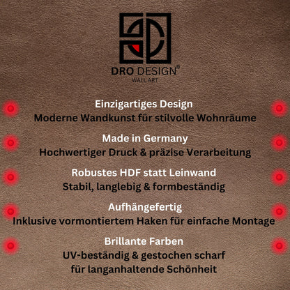 Wandbild Seitenprofil – Elegante Silhouetten-Kunst für stilvolle Dekoration