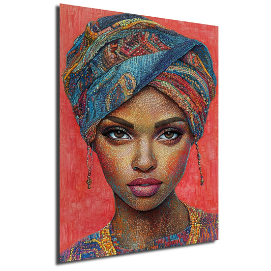 Wandbild Turban – Kunstvolle Portrait-Deko