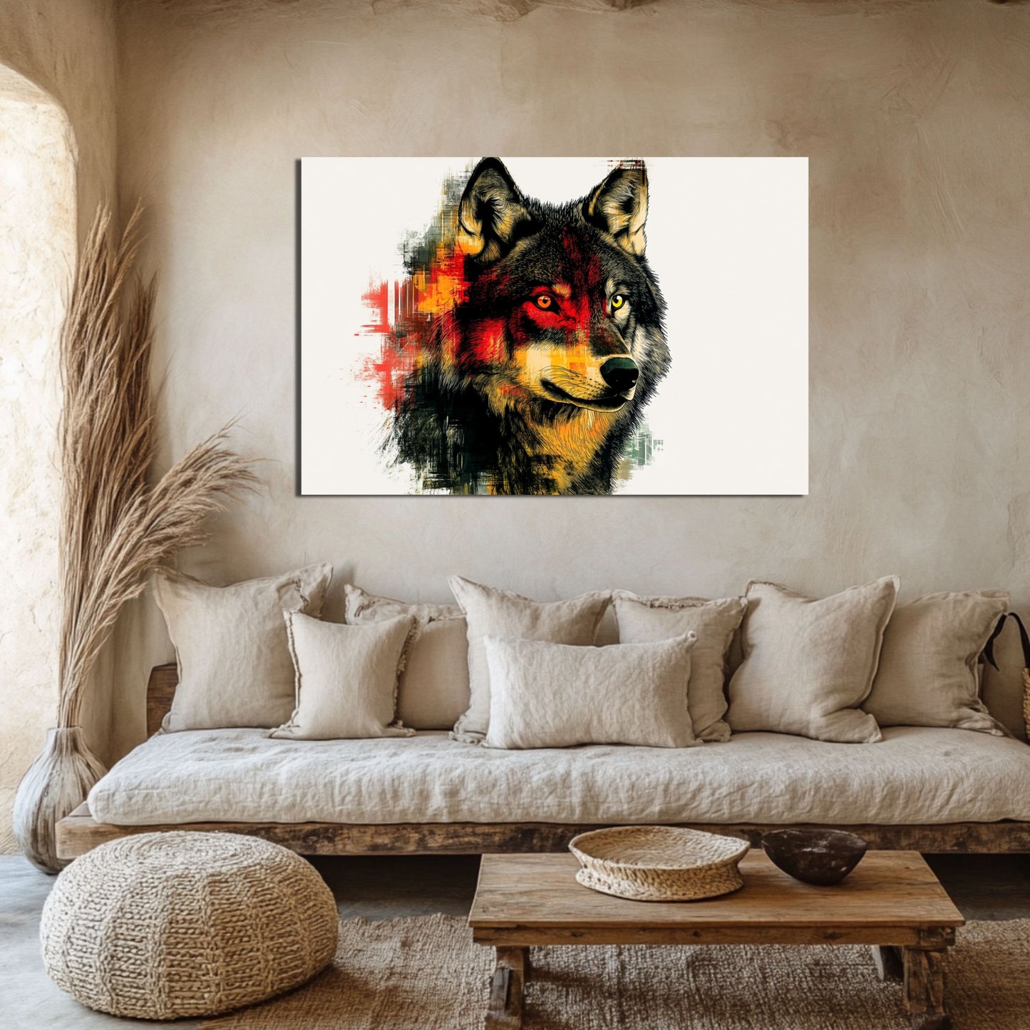 Wandbild Pop Art Wolf