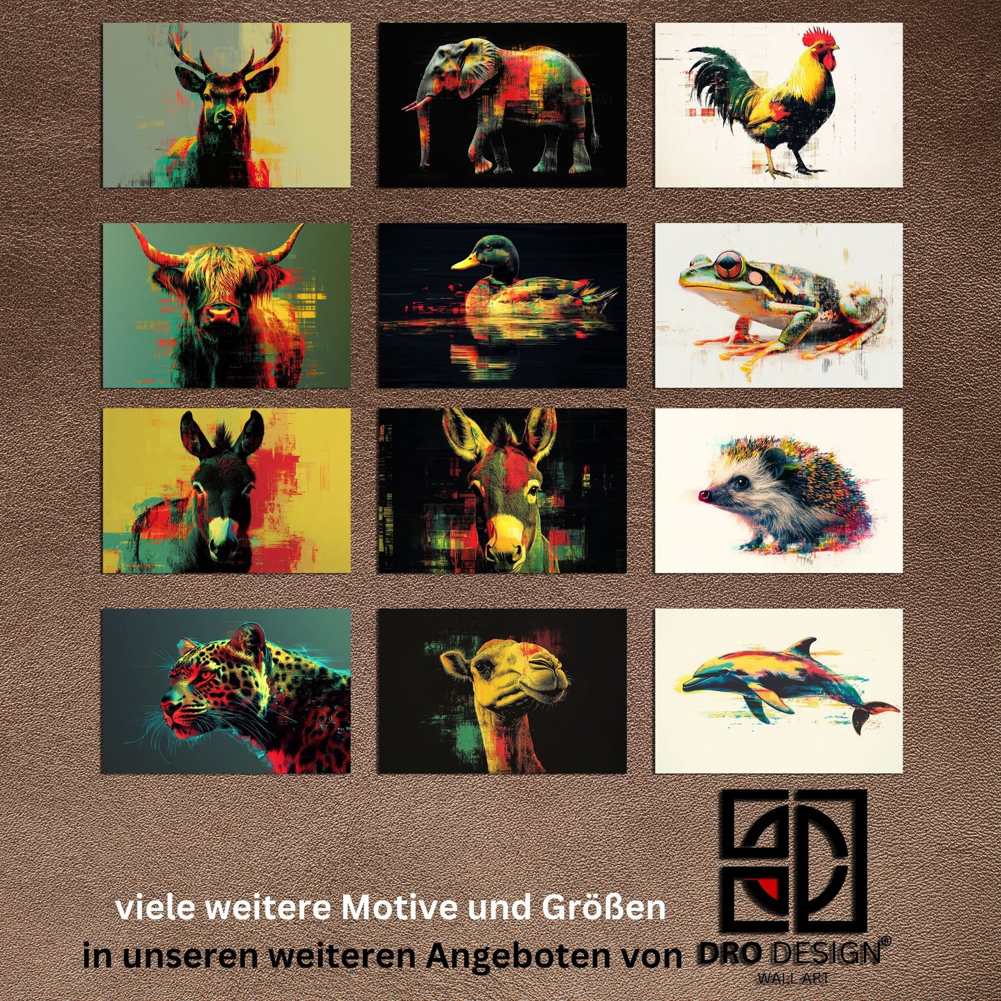 Wandbild Pop Art Wolf