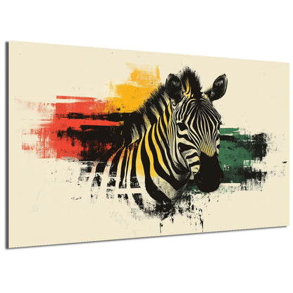 Wandbild Pop Art Zebra