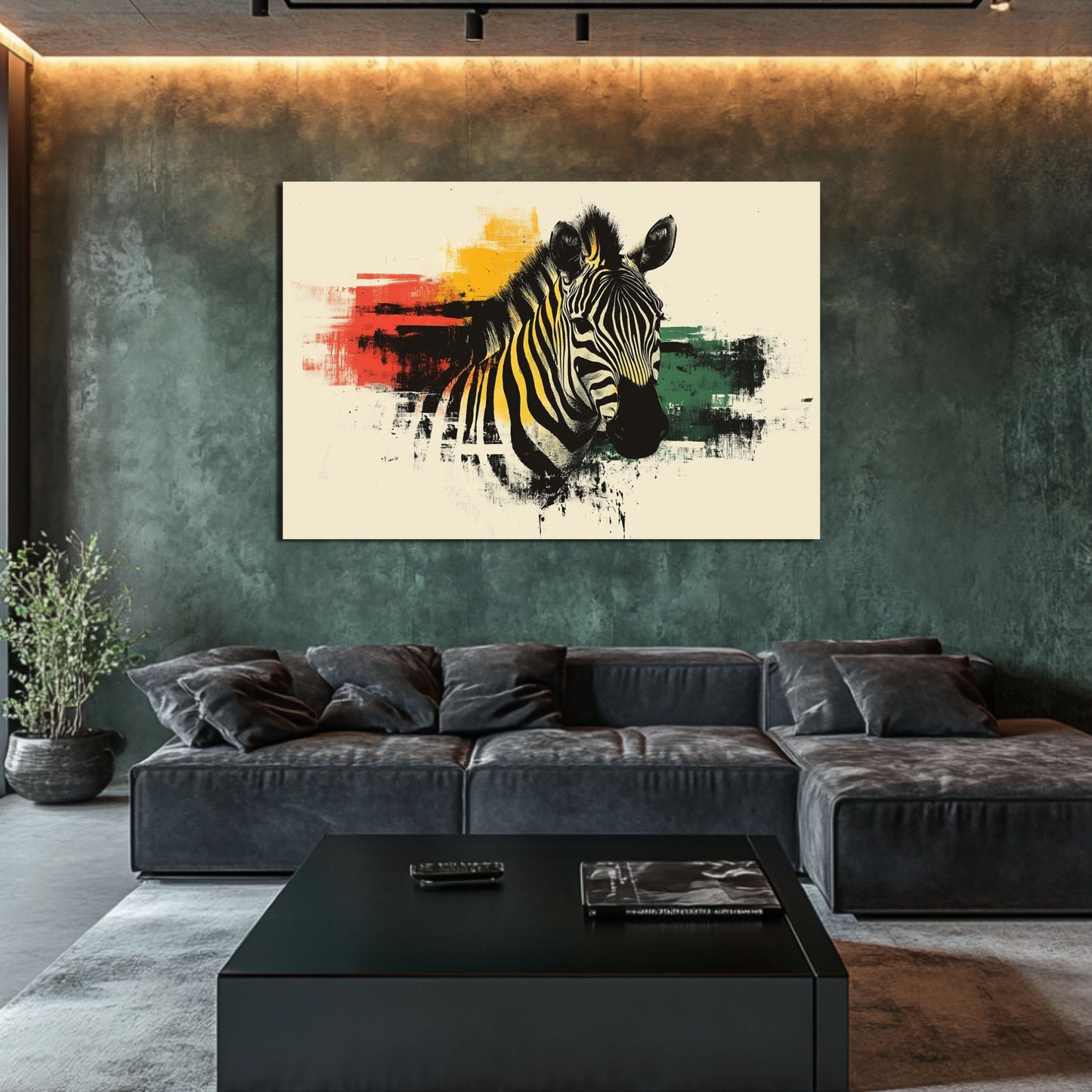 Wandbild Pop Art Zebra