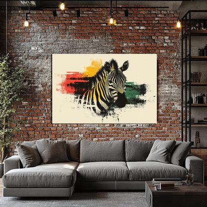 Wandbild Pop Art Zebra