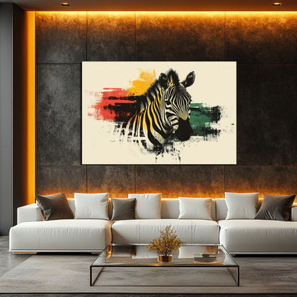 Wandbild Pop Art Zebra