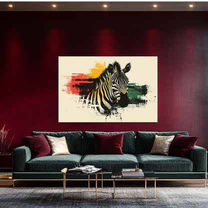 Wandbild Pop Art Zebra