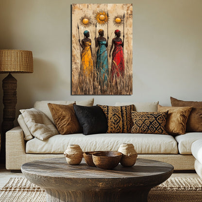 Wandbild Schwestern – Emotionale Portraitkunst mit tiefer Bedeutung