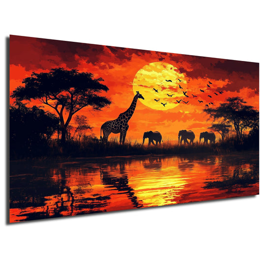 Wandbild Sonnenuntergang – Stimmungsvolle Naturkulisse