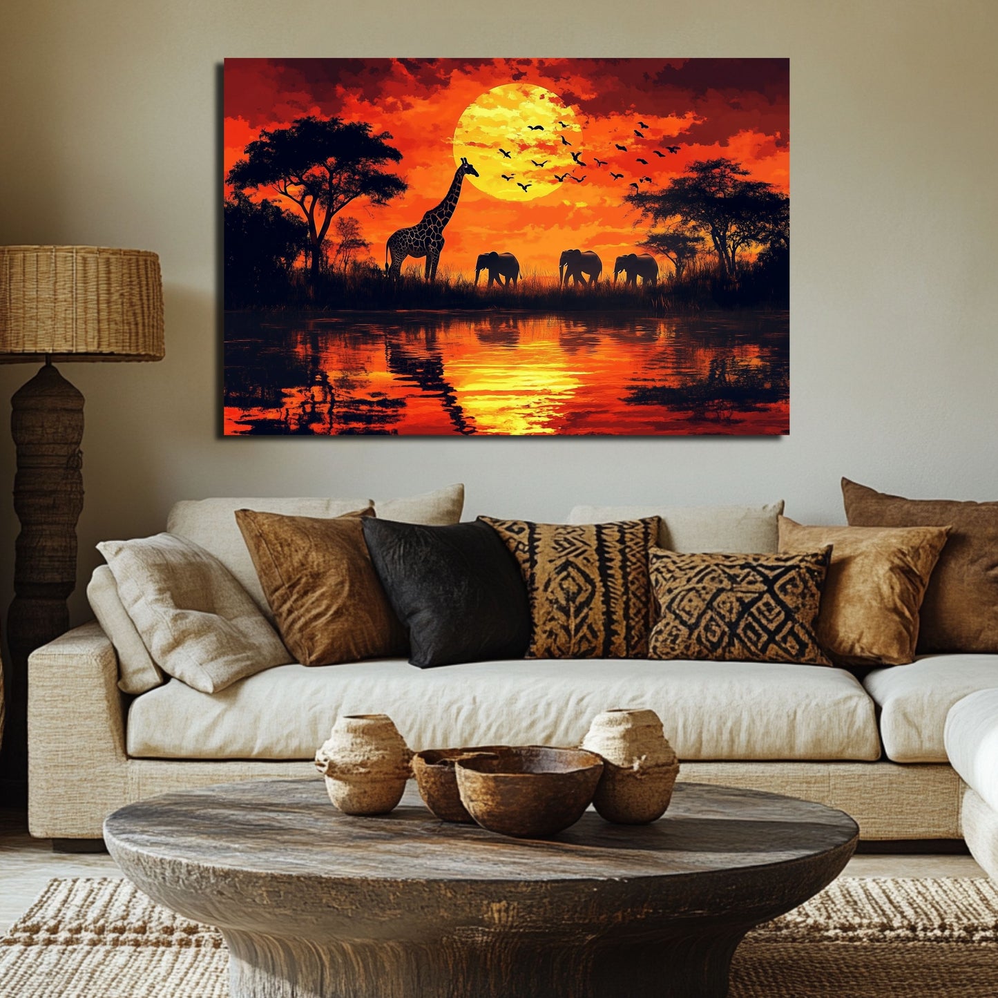 Wandbild Sonnenuntergang – Stimmungsvolle Naturkulisse