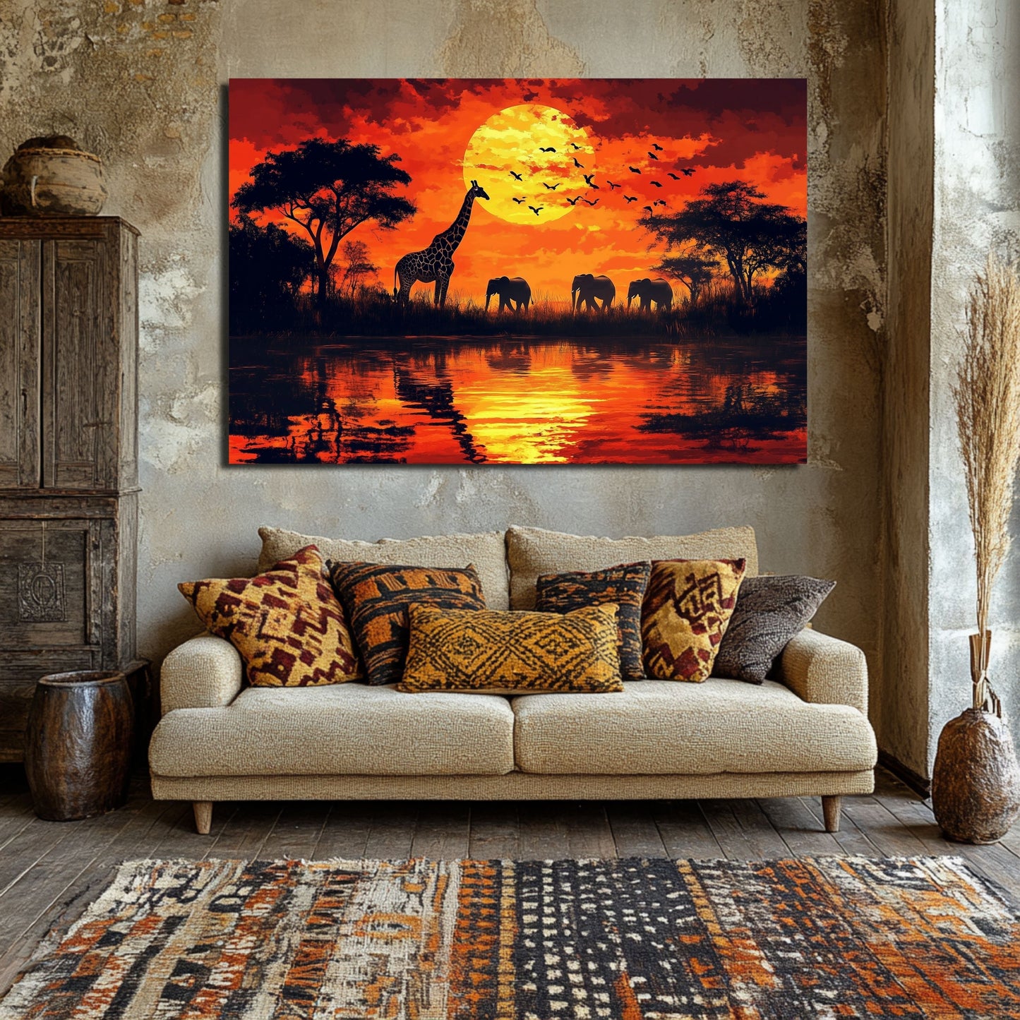 Wandbild Sonnenuntergang – Stimmungsvolle Naturkulisse