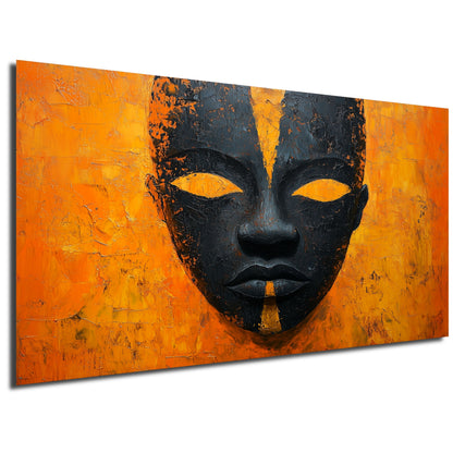 Wandbild Maske – Mystische Masken-Kunst mit kultureller Bedeutung